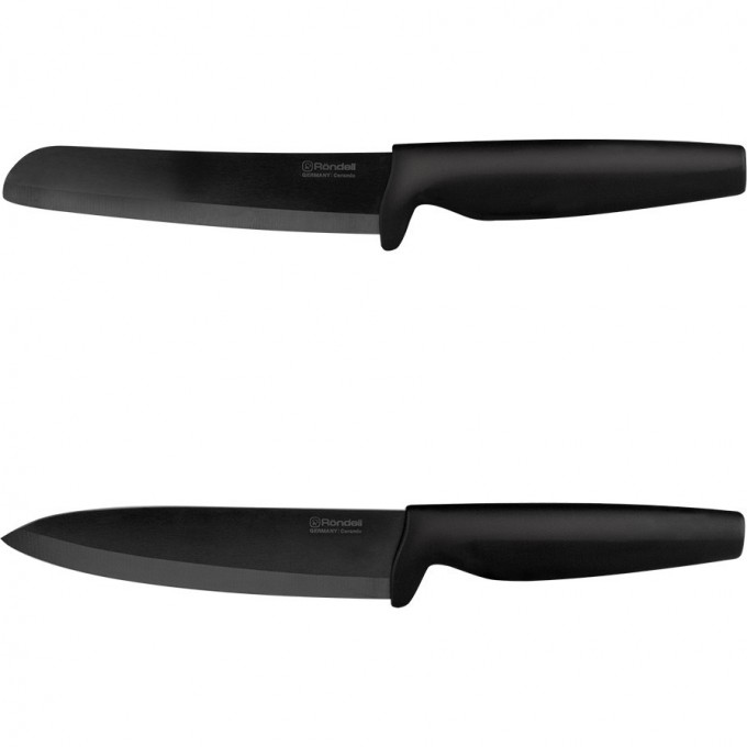 Набор из 2 керамических ножей RONDELL DAMIAN BLACK RD-464