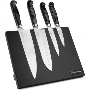 Набор из 4 ножей на подставке RONDELL RAINDROPS